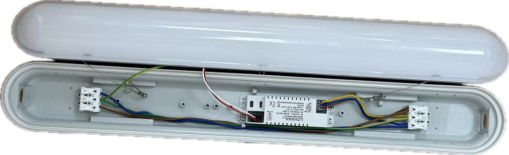 LED-armatur IP65 4000K, 18W, 36W, 48W, Flimmerfri